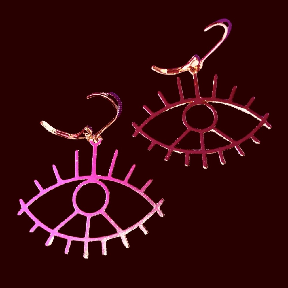 Creative Geometric Eye Earrings